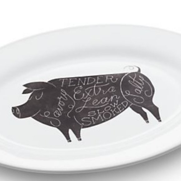 Crate&Barrel Dining Crate Barrel Pig Plate Poshmark